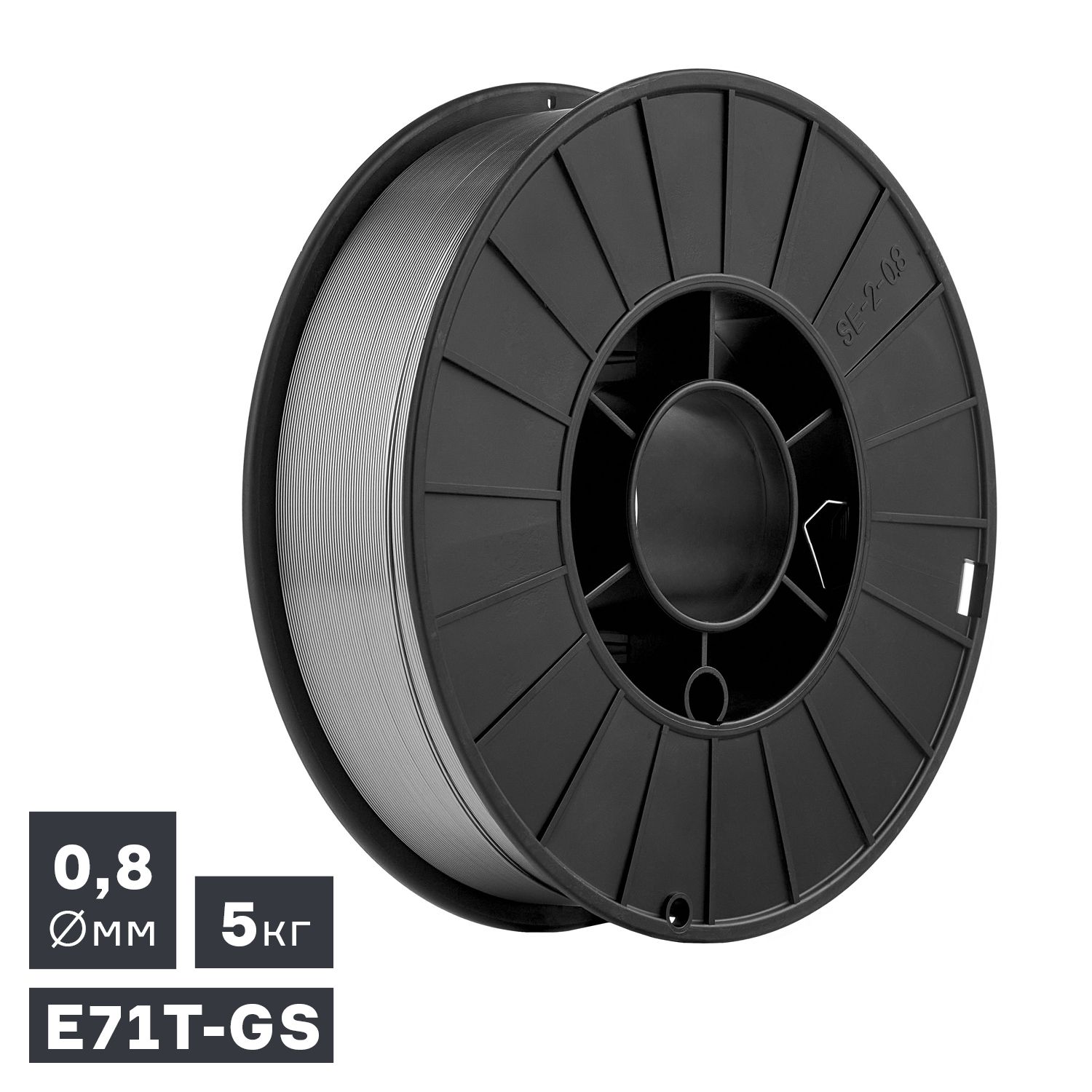 Проволока сварочная MIG, порошковая самозащитная (E71T-GS), Ø 0,8 мм, 5 кг